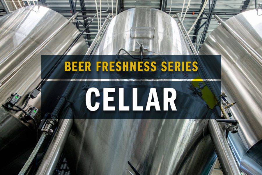 beer freshness series cellar title over tall fermenters