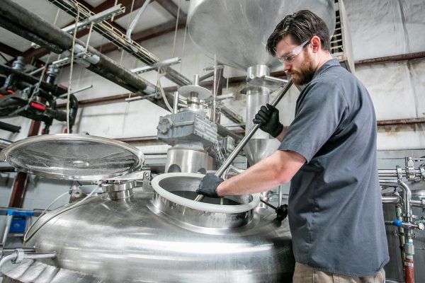 craft brewer brewing beer