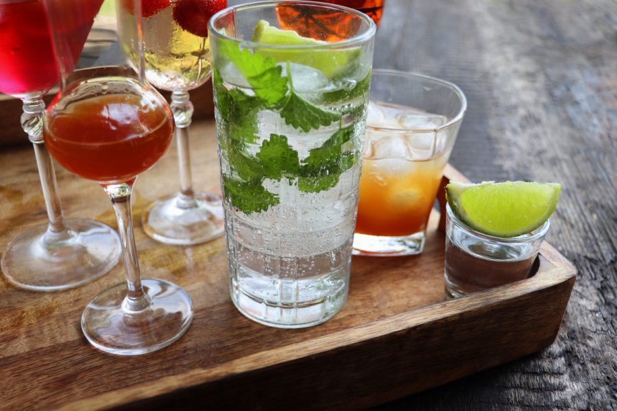 various beverages