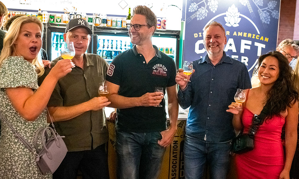 craft beer drinkers enjoying tasting event