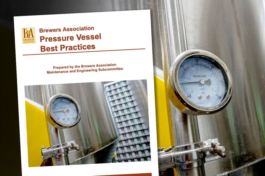 pressure gauge in brewery with cover of pressure vessel best practices resource