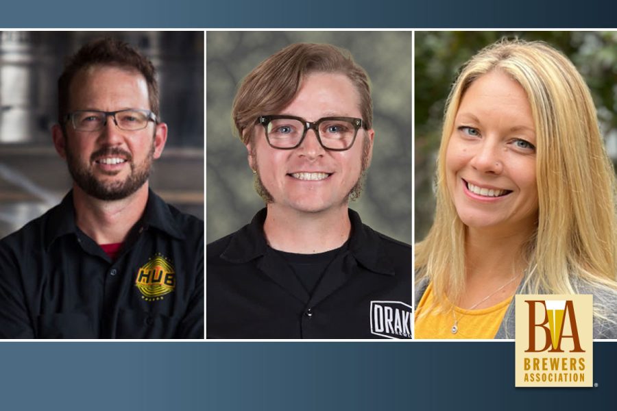 headshot of new technical subcommittee co-chairs with BA logo