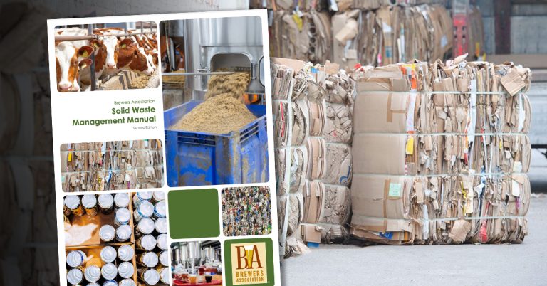 solid waste manual cover with bundled cardboard