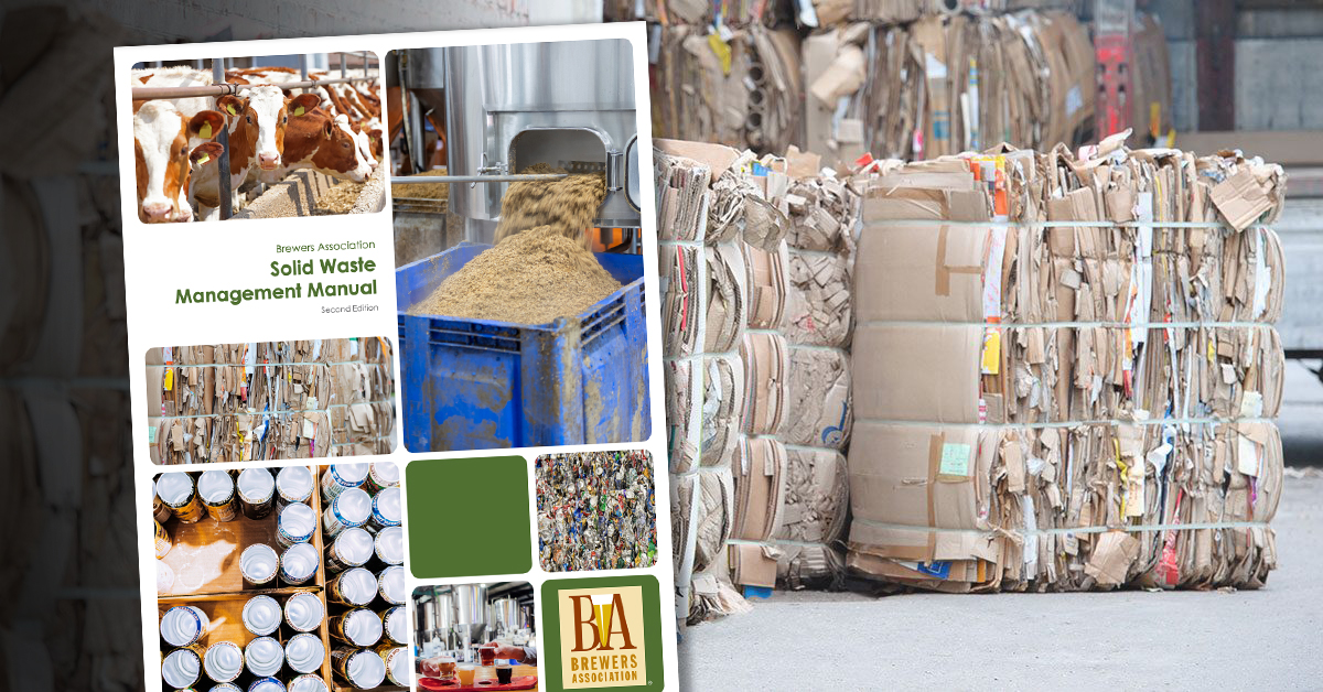 solid waste manual cover with bundled cardboard